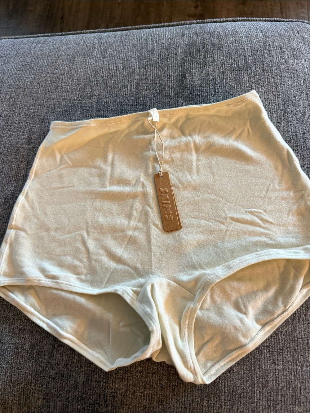 SKIMS High-Waist Seamless Briefs in Light Cream